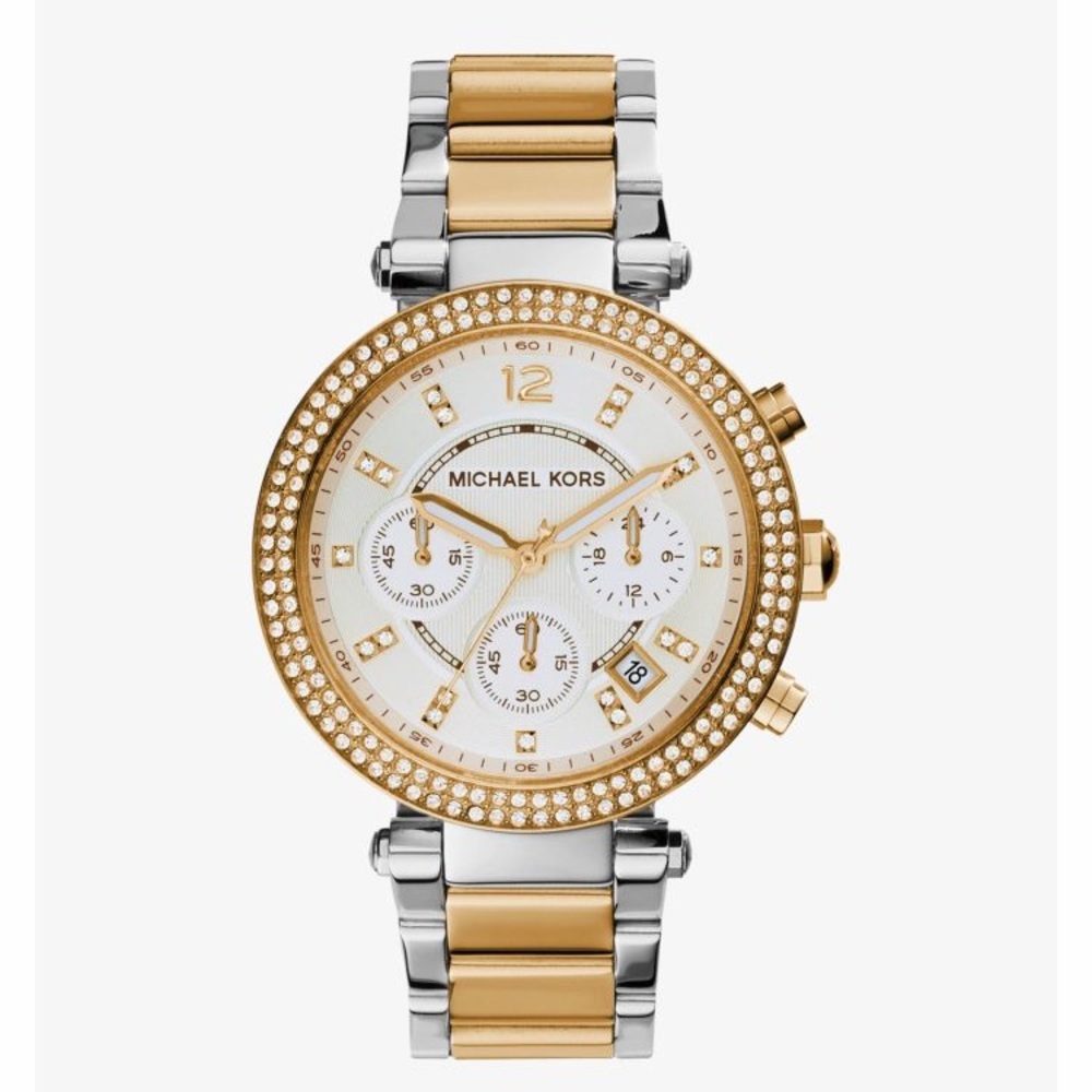 Michael Kors two toned watch.
