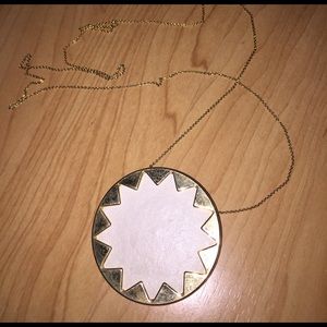 House of Harlow cream Sunburst necklace