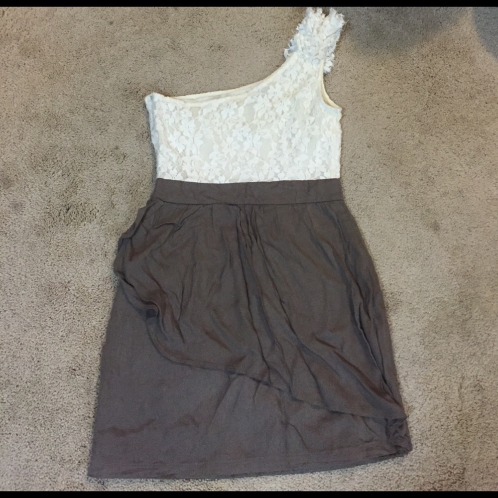 One shoulder mini dress