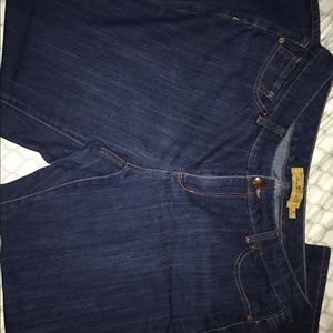 Dark wash denim