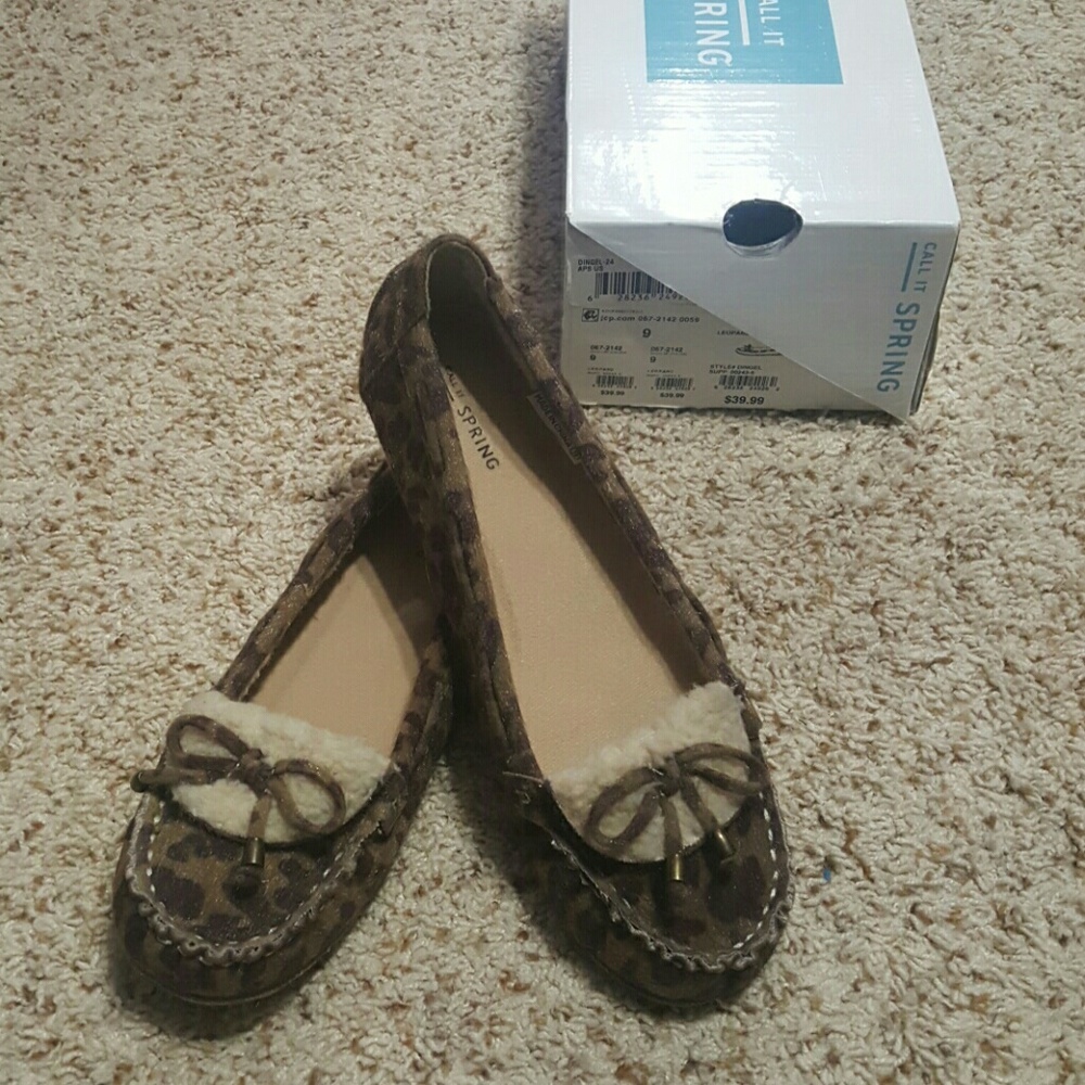 Call It Spring by Aldo leopard print moccasins
