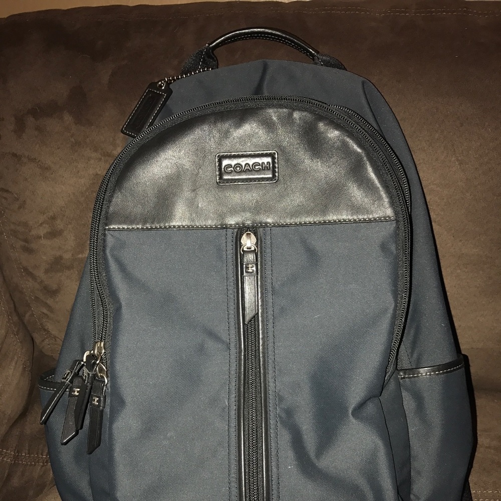 Coach Men's Black Varick Nylon Backpack