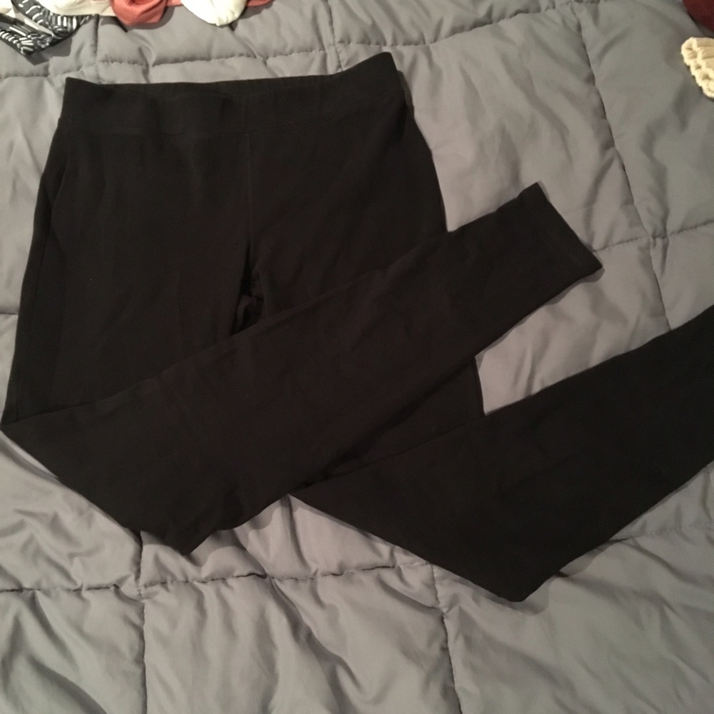 Express black leggings and moto jeggings