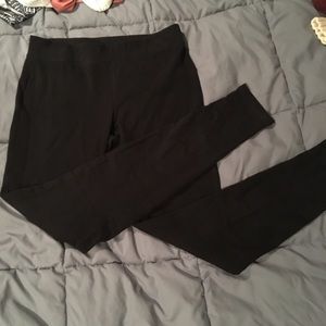 Express black leggings and moto jeggings