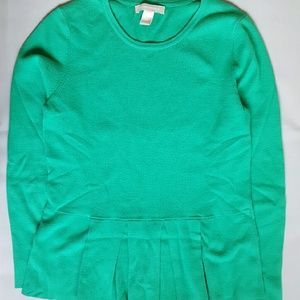 Banana Republic Mint Green Peplum Sweater