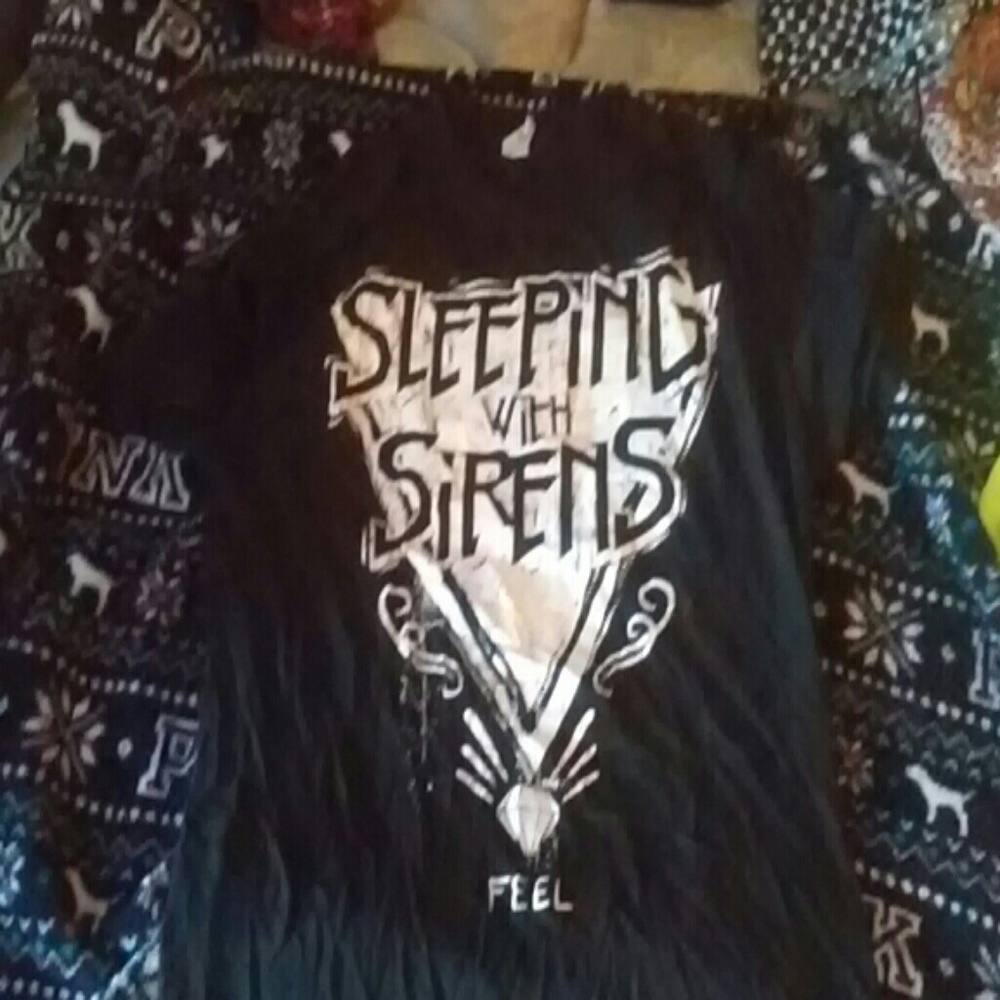 Mens t-shirt sleeping with sirens