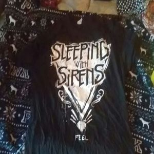 Mens t-shirt sleeping with sirens