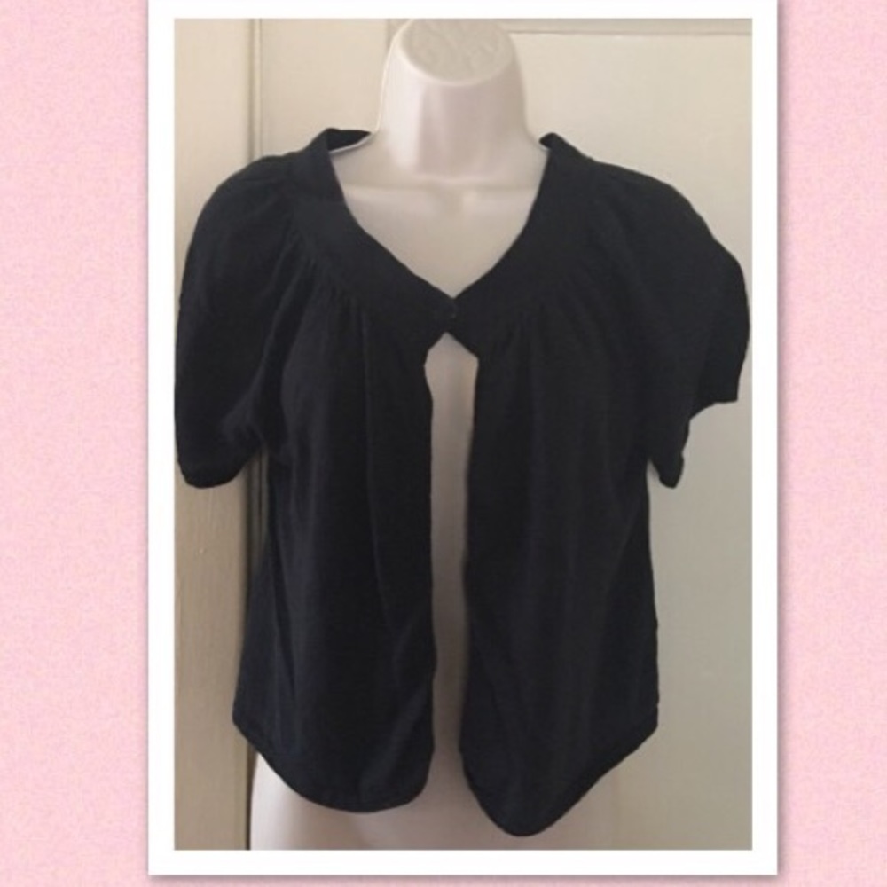 Black Cardigan Shrug Bolero