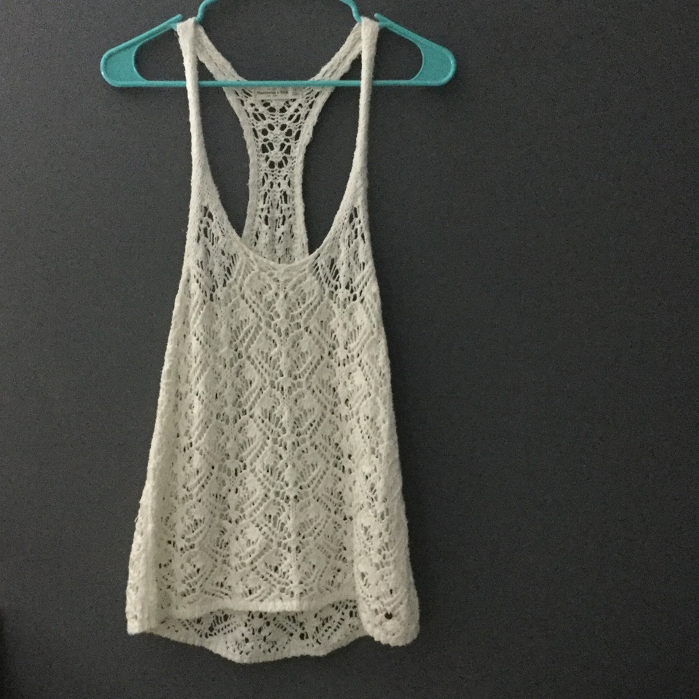 Crochet White Tank