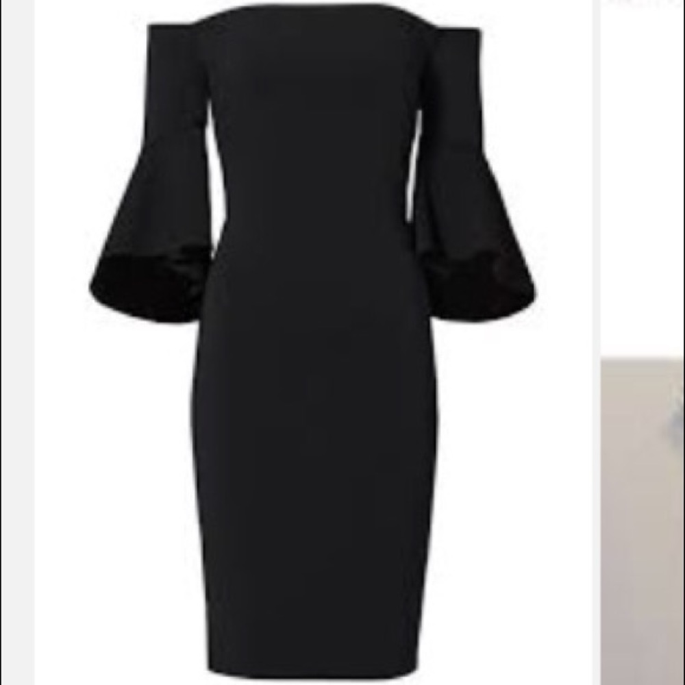 Laundry Black mini dress 100% silk size 4