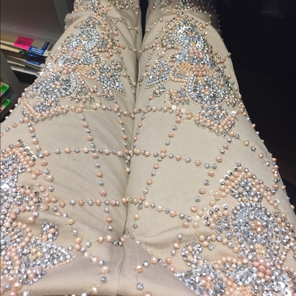 size 2 Embellished pants uk 6 tall edition - Picture 2 of 4
