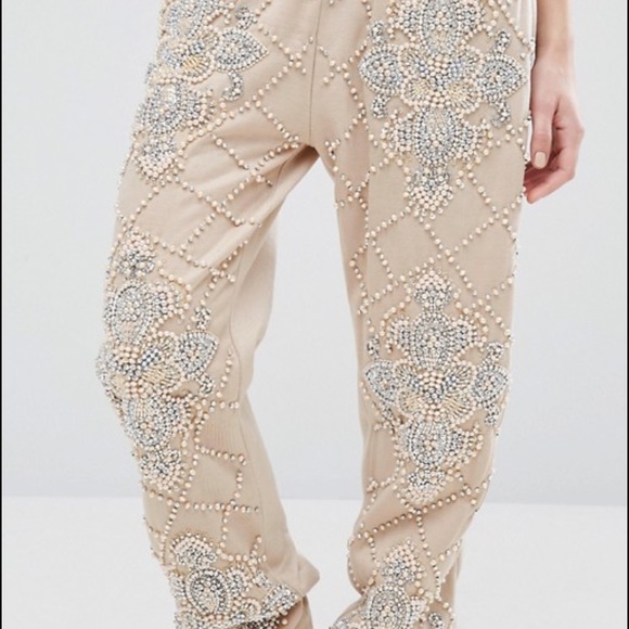 size 2 Embellished pants uk 6 tall edition - Picture 4 of 4