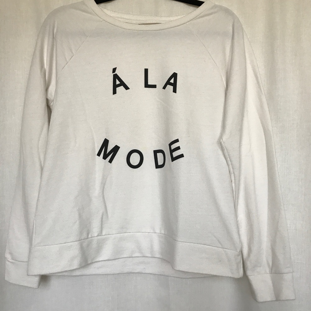 White light sweatshirt