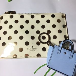 Kate Spade keychain and pencil bag