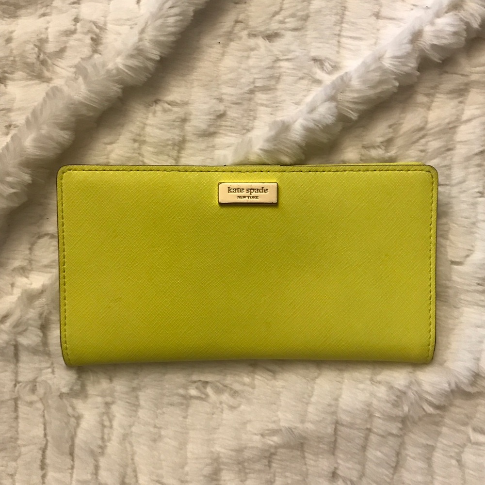 Kate Spade Stacy Newbury Lane Yellow Wallet