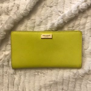 Kate Spade Stacy Newbury Lane Yellow Wallet