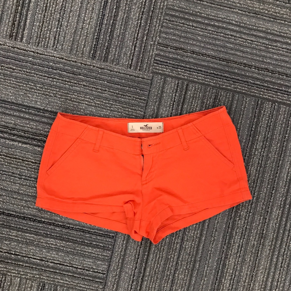 Orange Hollister shorts