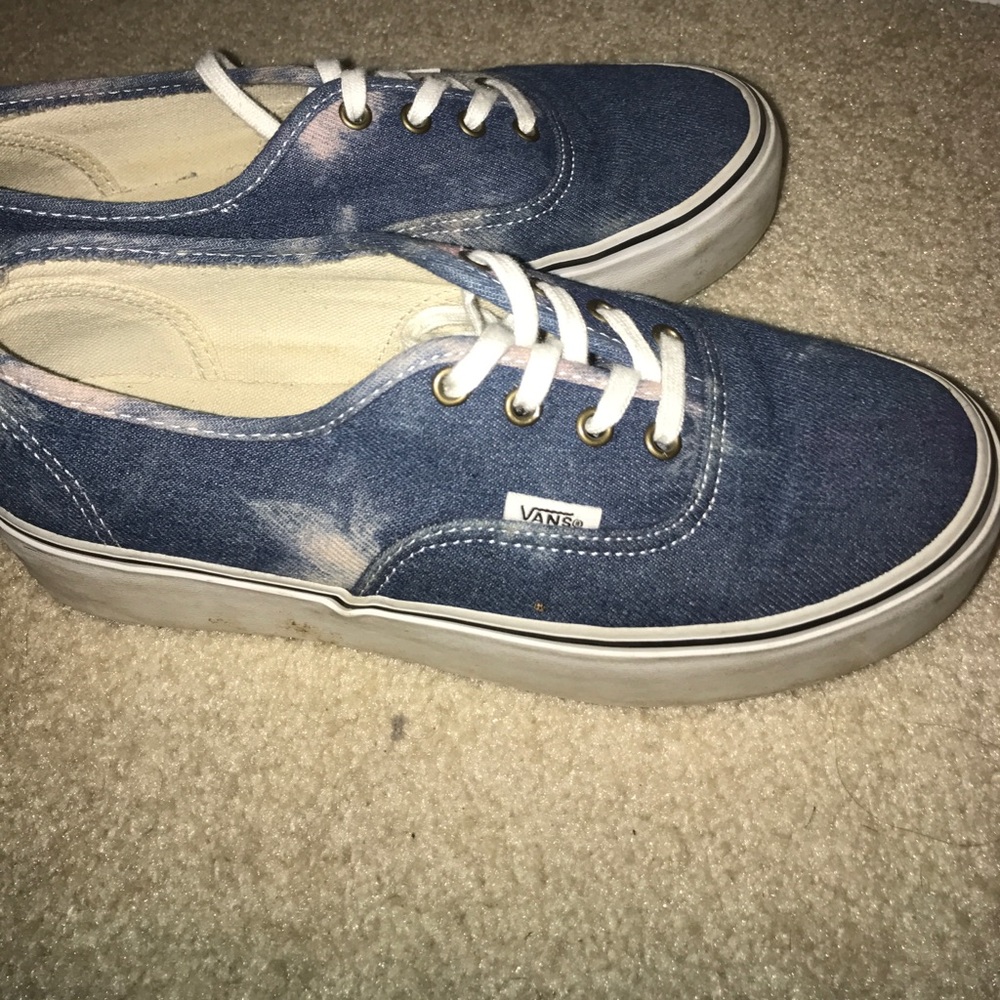 Light washed jean vans