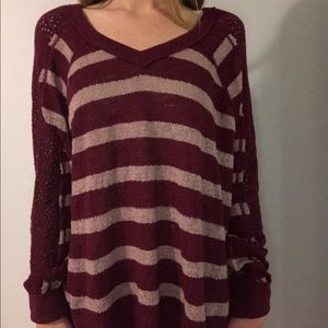 Free People stripped sweater