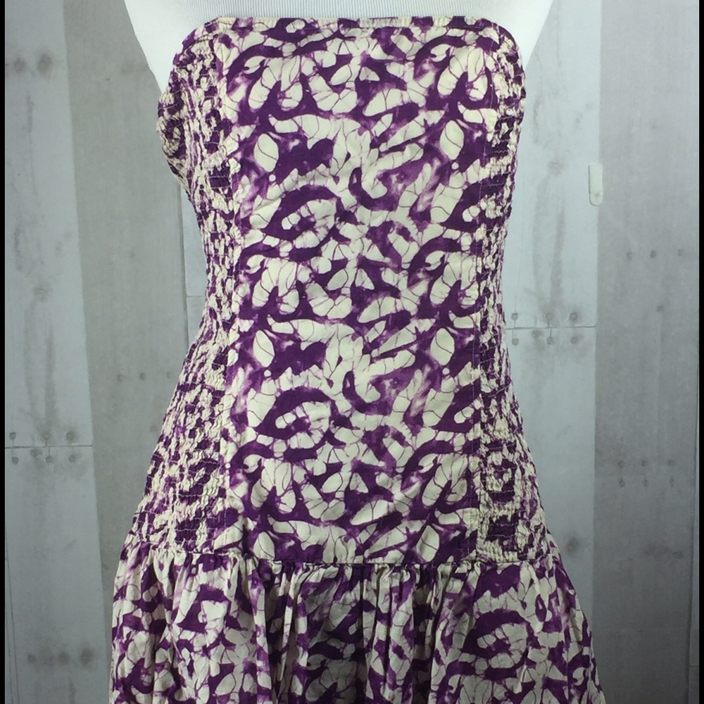 EUC L Moda International strapless sun dress