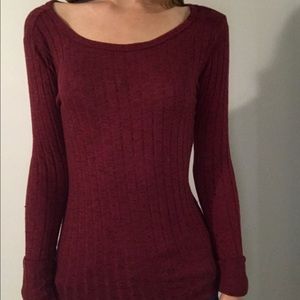 Burgundy sweater