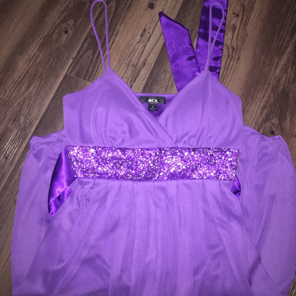 Purple Strap Cocktail Dress 💜