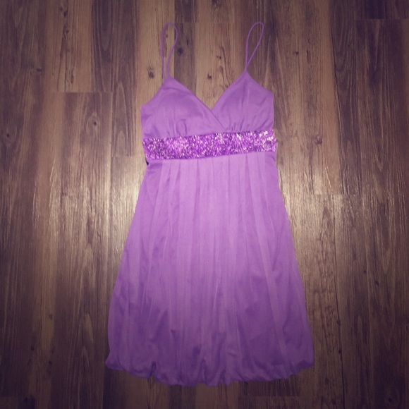 Purple Strap Cocktail Dress 💜 - Picture 4 of 4