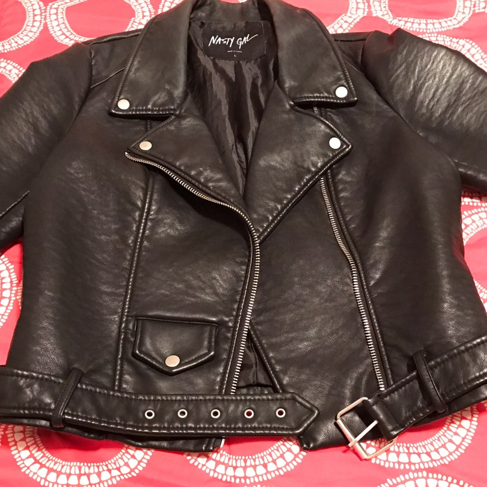 Nasty Gal Vegan leather jacket