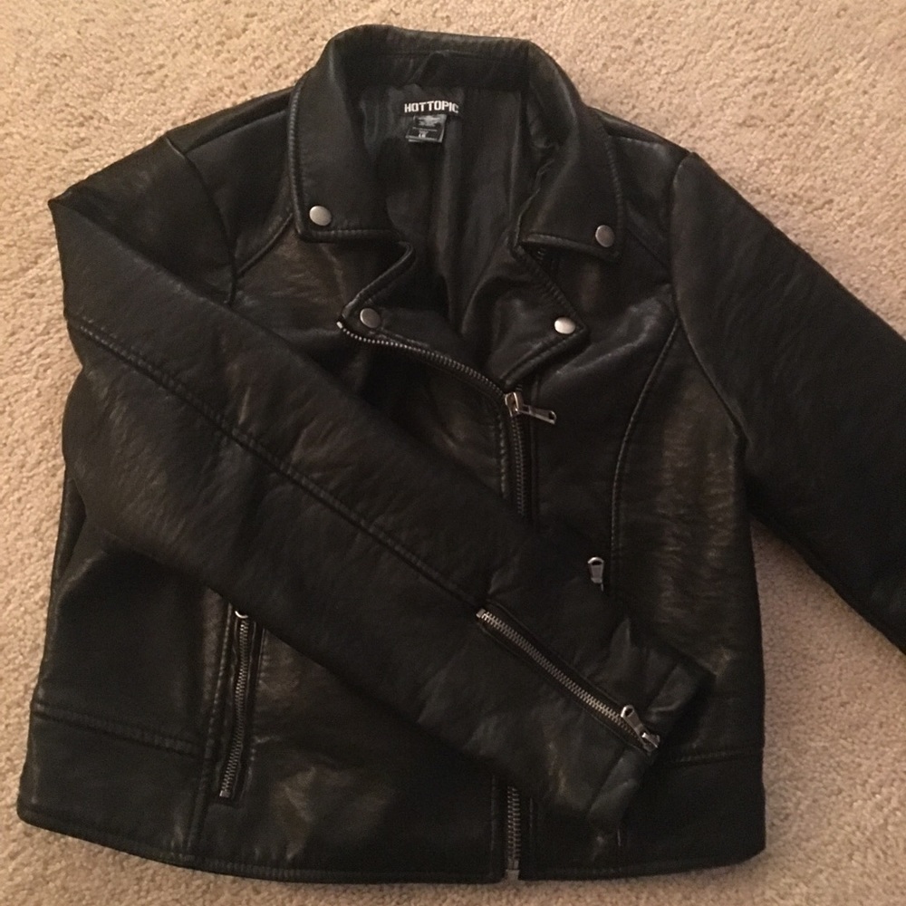 Basic Vegan Leather Jacket