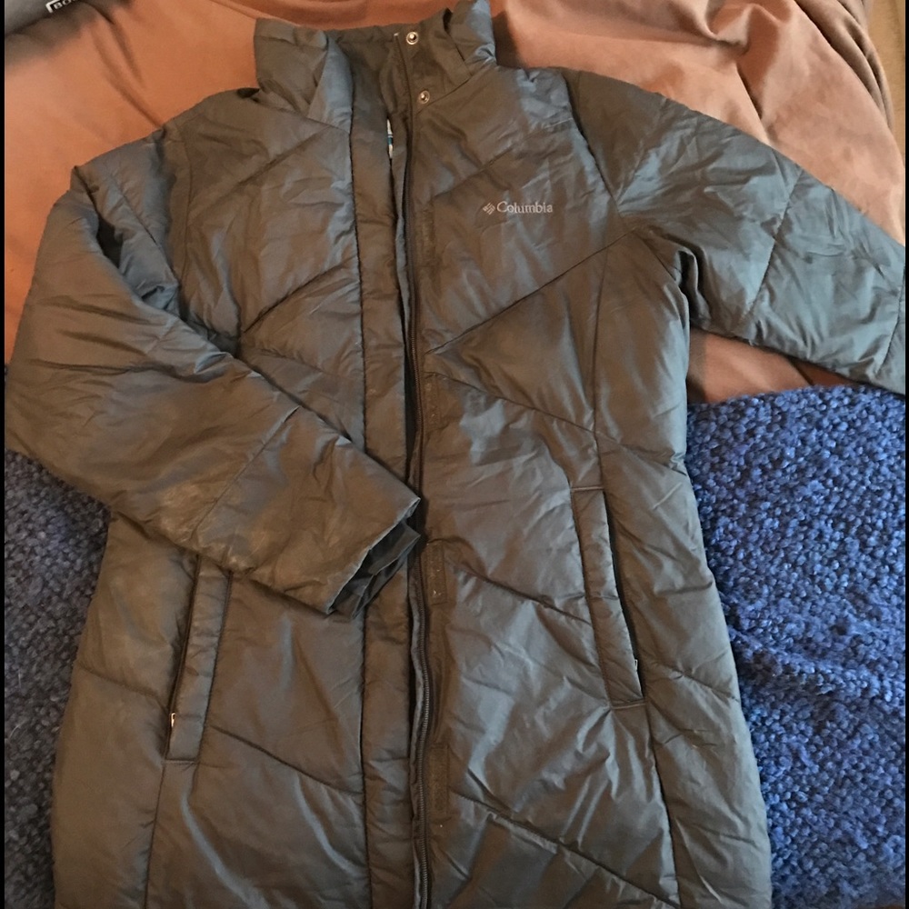 Columbia down parka black size small