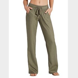 NWT: G by GUESS ELEANOR LINEN LOUNGE PANTS - Sz.M