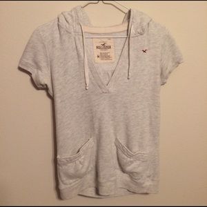 Hollister Short Sleeve Hooded Sweatshirt/Hoodie