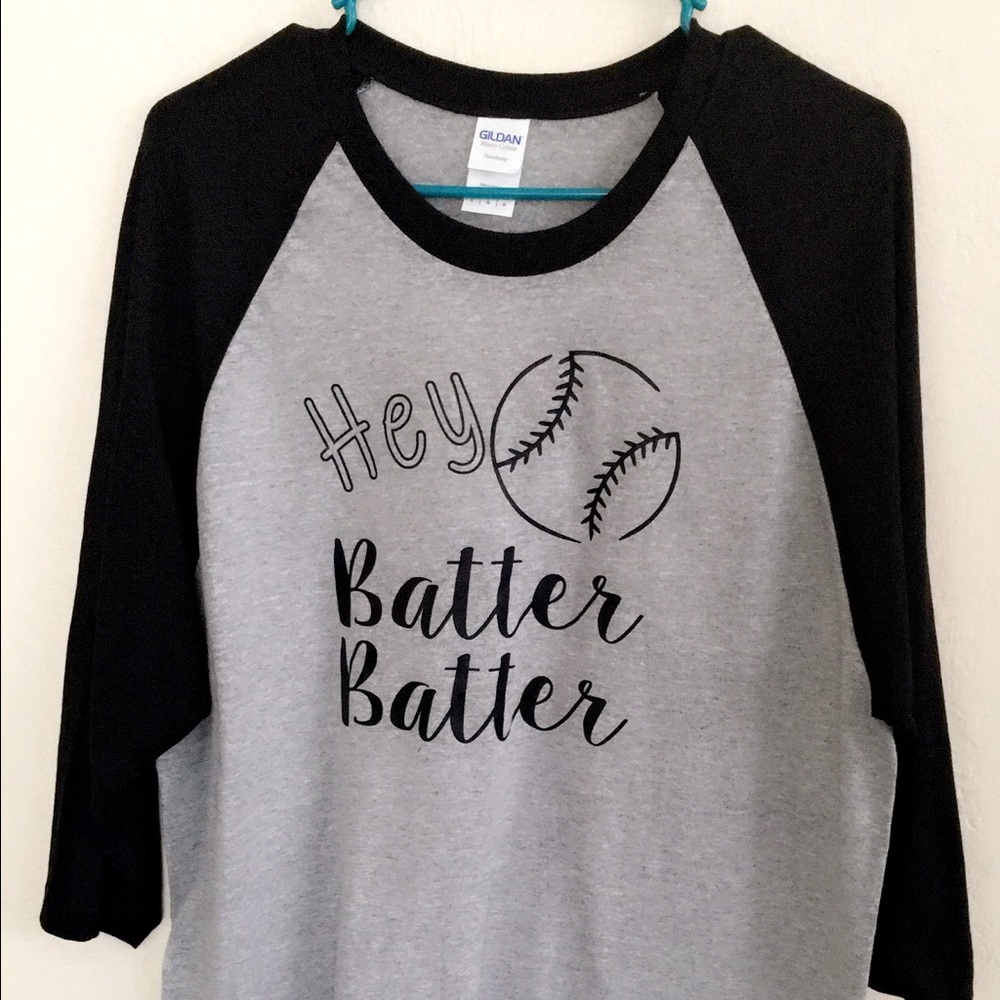 Baseball tee shirt L women fits xl