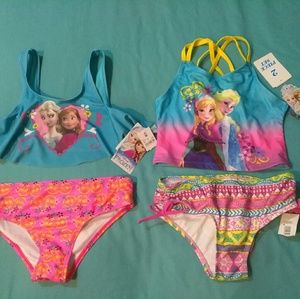 Disney frozen kids bathing suit medium