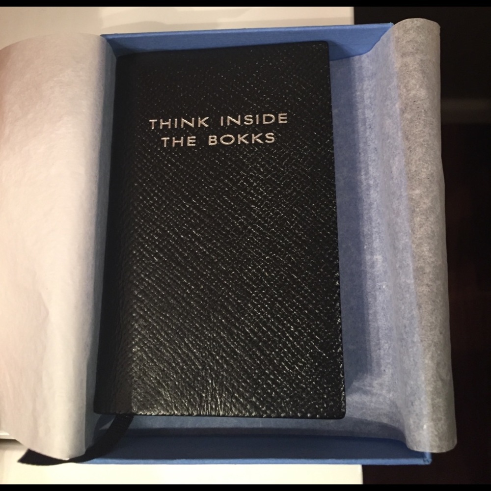 Smythson small black book