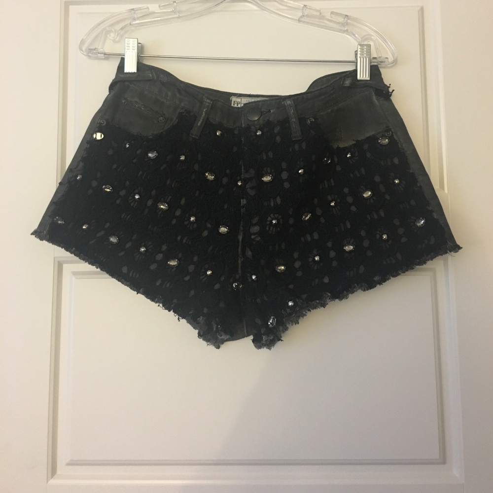 Studded free people shorts