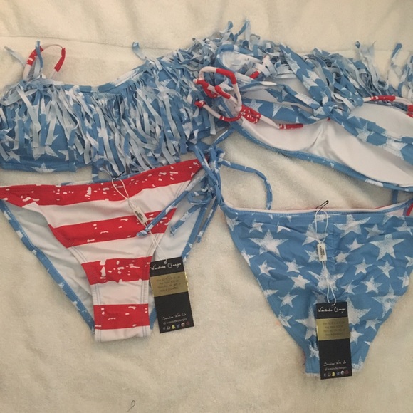 NWT American Flag Bikini - Picture 6 of 6