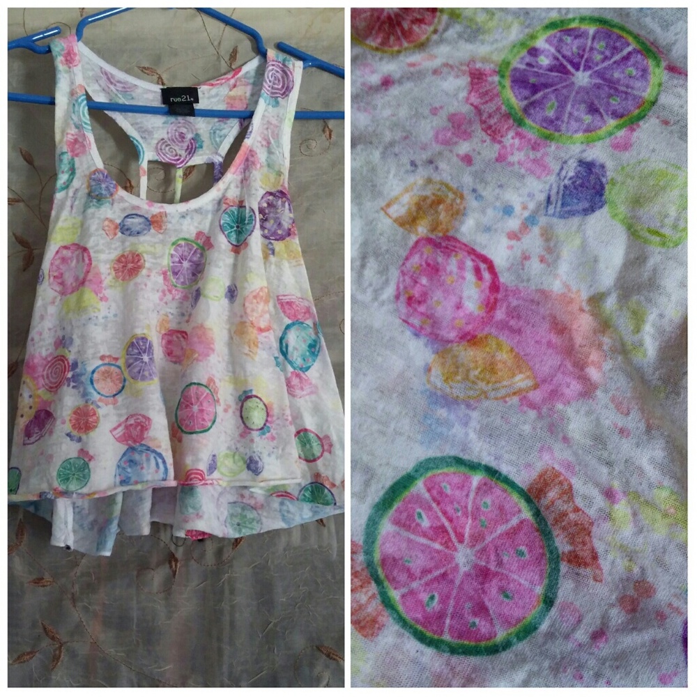 Rue 21 Burnout Watercolor Tank Top *BUNDLE ONLY*