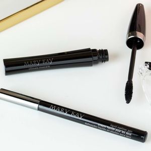 Mary Kay mascara and liquid eyeliner