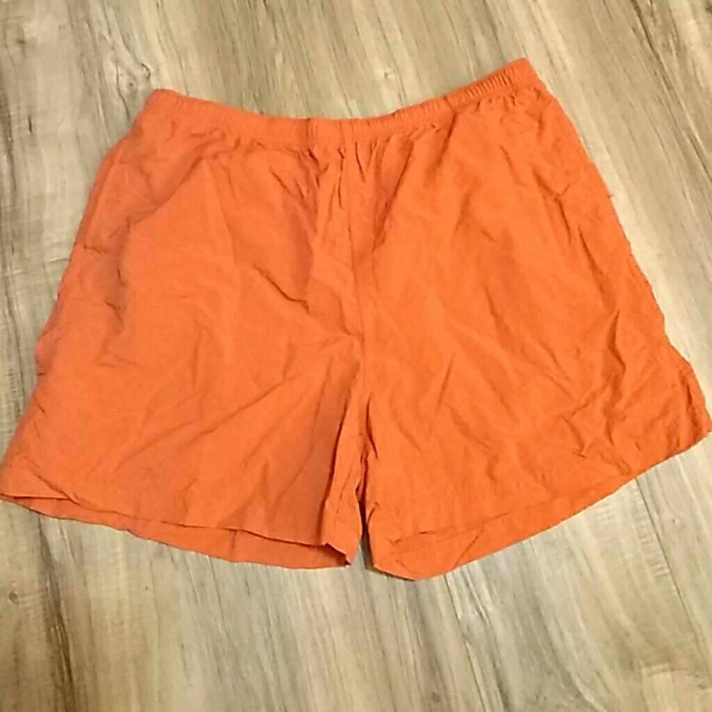 Burnt orange hiking shorts