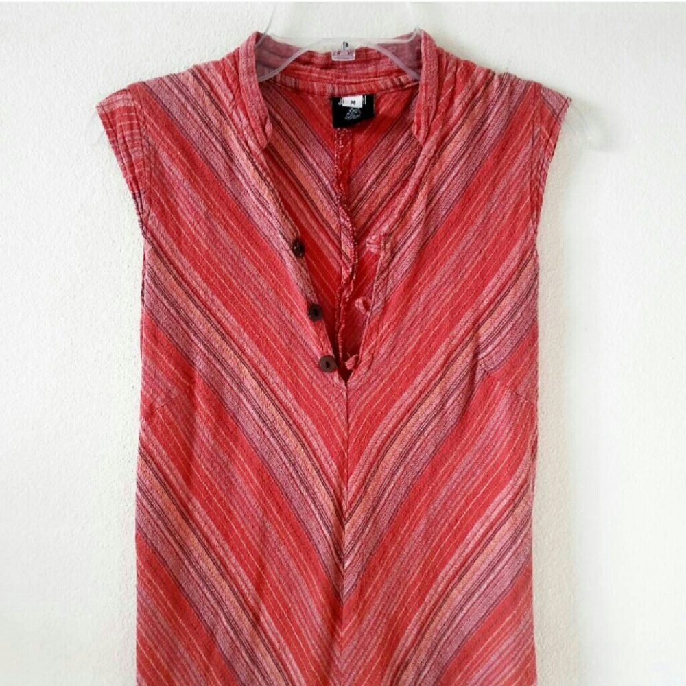Vintage Linen Bohemian Dress
