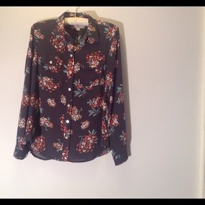 Loft Button down dressy blouse.
