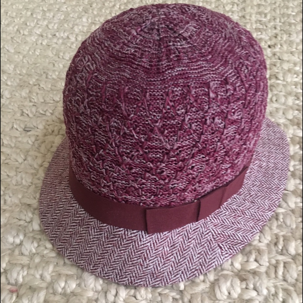 Lavender Anthropologie bucket spring hat