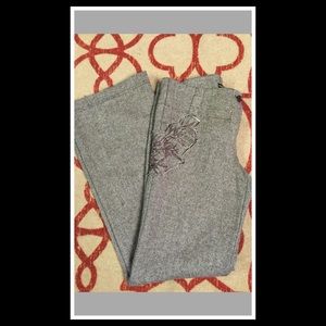 Guess Tweed Wide-Leg Dress Pants, sz 28