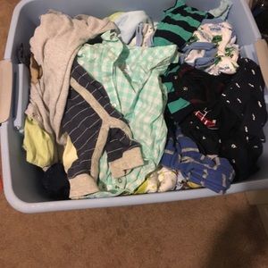 Have newborn to 6 months baby boy clothes.