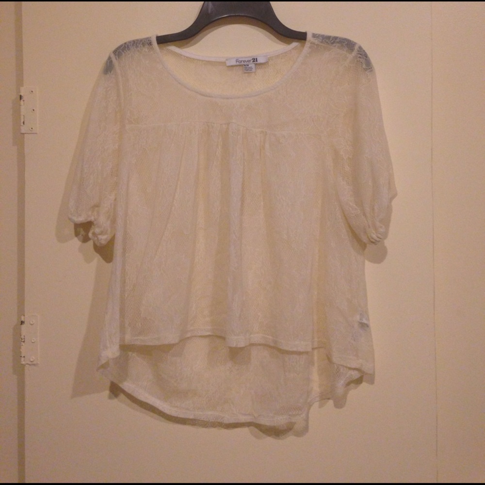 Mesh flirty blouse