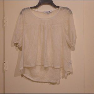 Mesh flirty blouse