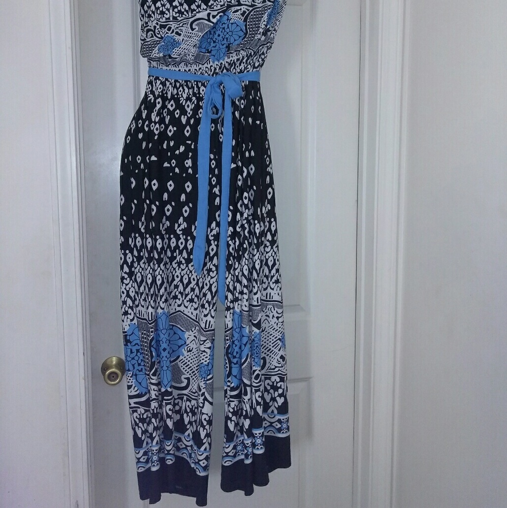 Blue Multi color jumpsuit