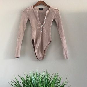 Majorelle Ribbed Knit Bodysuit