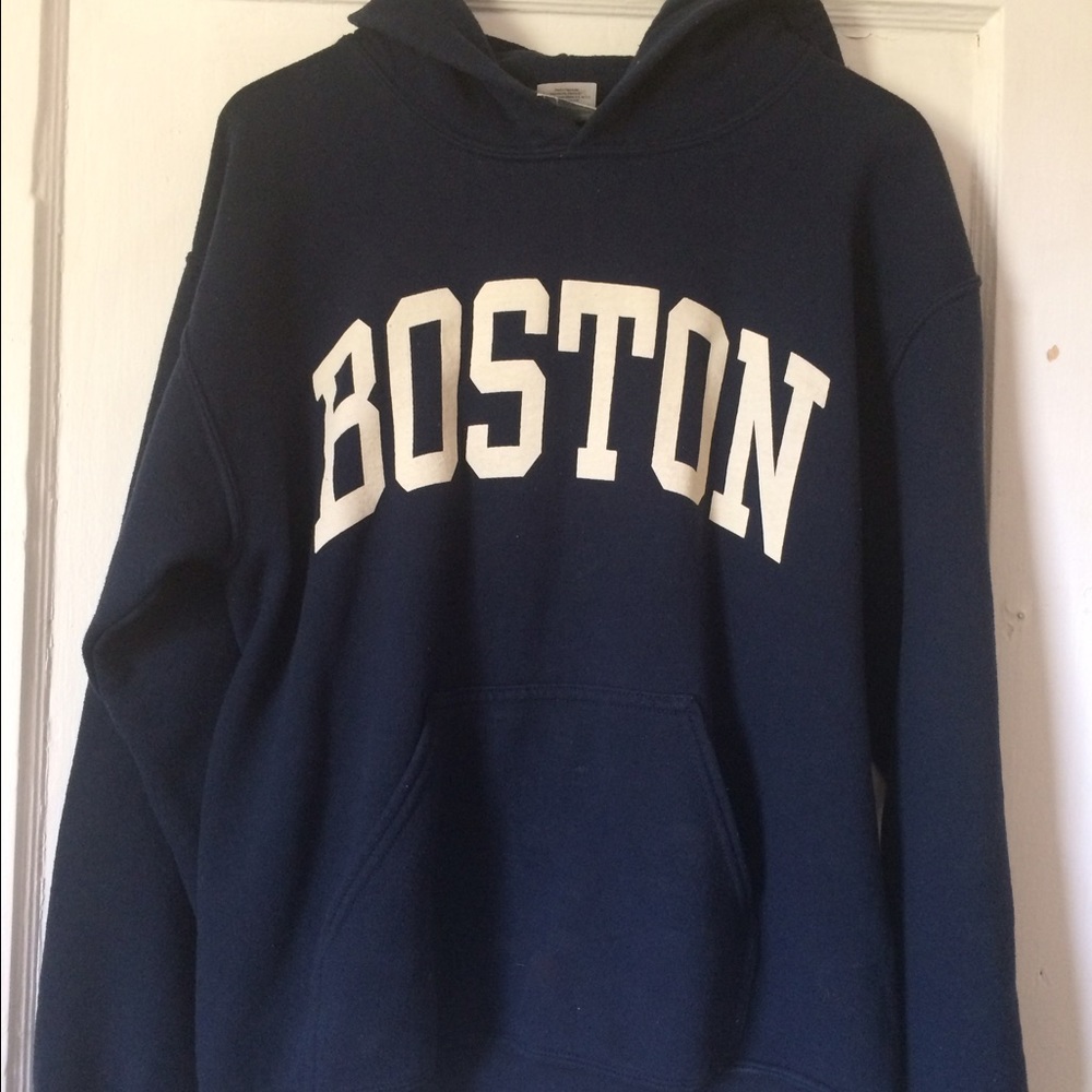 Boston navy hoodie